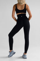 Classic Extra High Waist Full Length Leggings - Black - LEELO ACTIVE