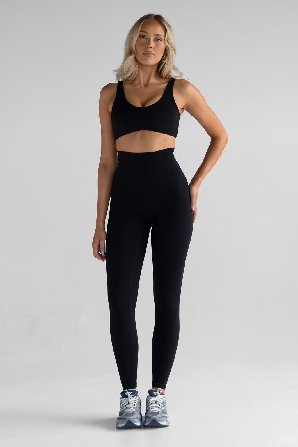 Classic Extra High Waist Full Length Leggings - Black - LEELO ACTIVE
