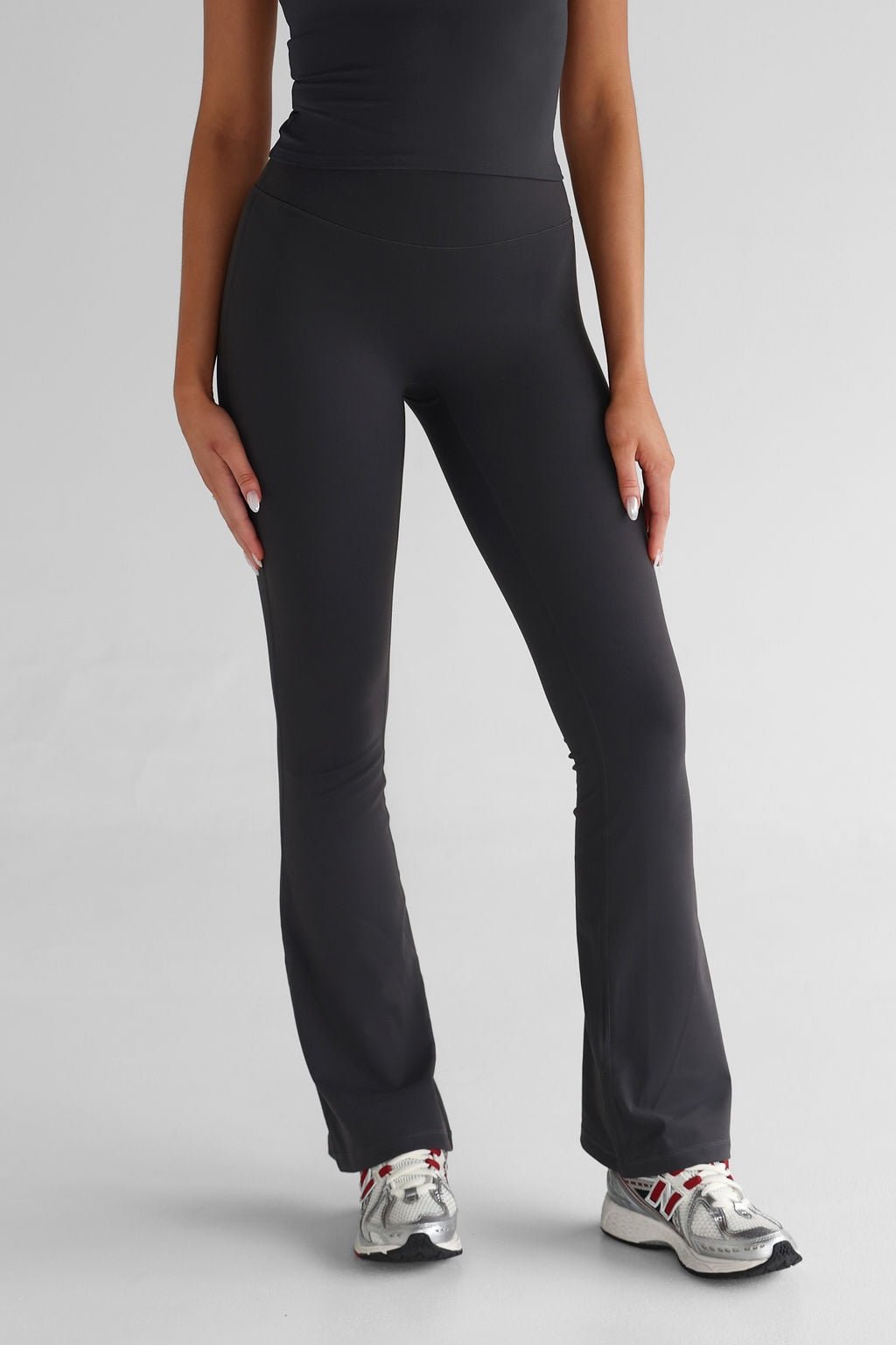 Classic Flare Leggings - Ash - LEELO ACTIVE