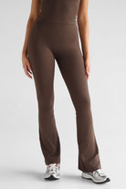 Classic Flare Leggings - Cocoa Bean - LEELO ACTIVE