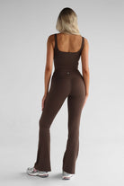 Classic Flare Leggings - Cocoa Bean - LEELO ACTIVE