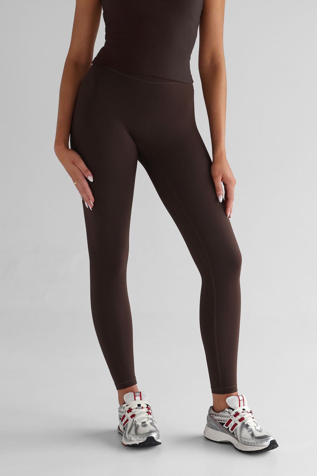 Classic Full Length Leggings - Cocoa Bean - LEELO ACTIVE