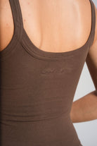 Cotton Scoop Tank - Dark Chocolate - LEELO ACTIVE