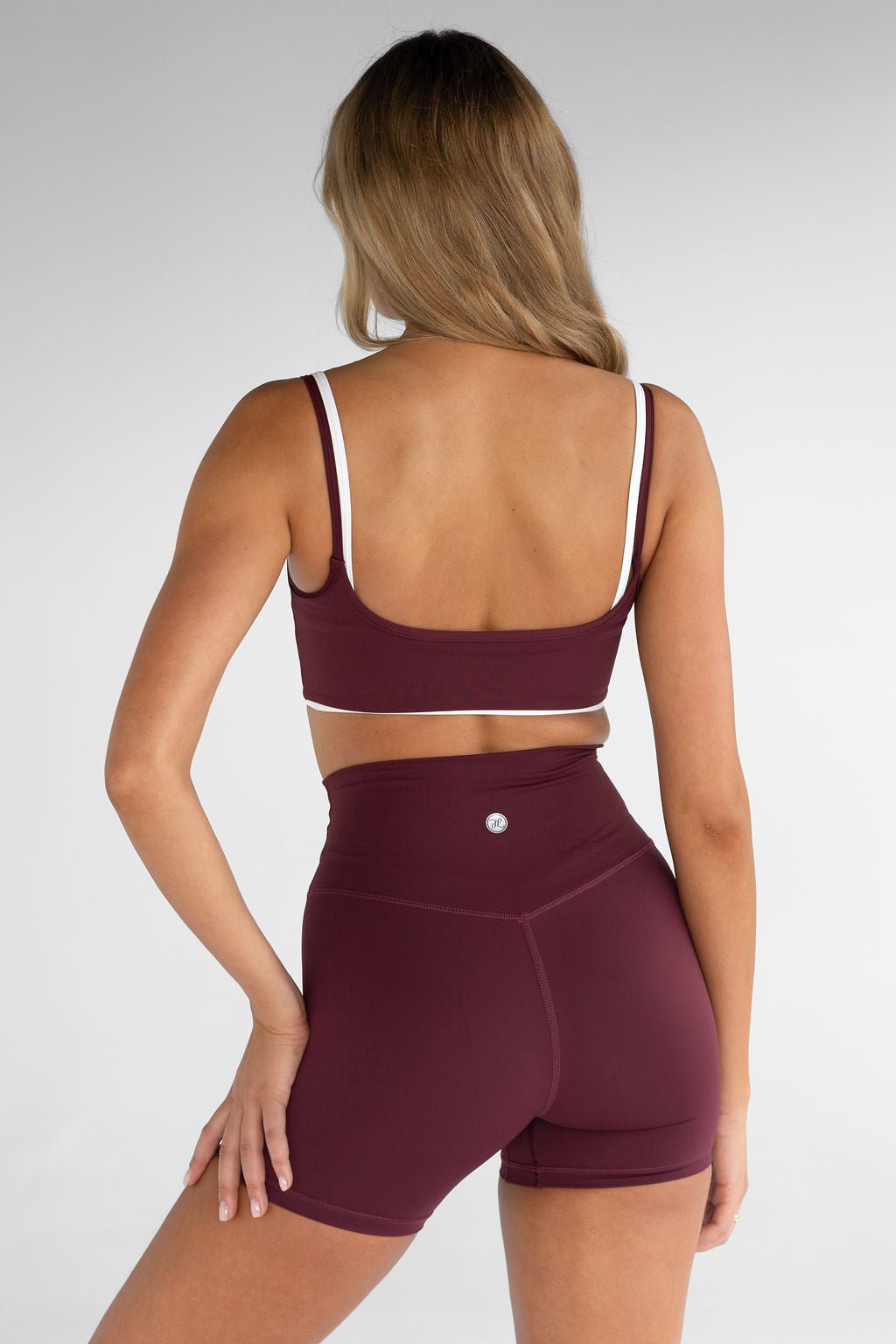 Double Layer Crop - Cherry Cola (pre - order) - LEELO ACTIVE