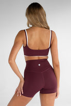 Double Layer Crop - Cherry Cola (pre - order) - LEELO ACTIVE