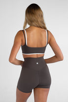 Double Layer Crop - Dark Chocolate - LEELO ACTIVE