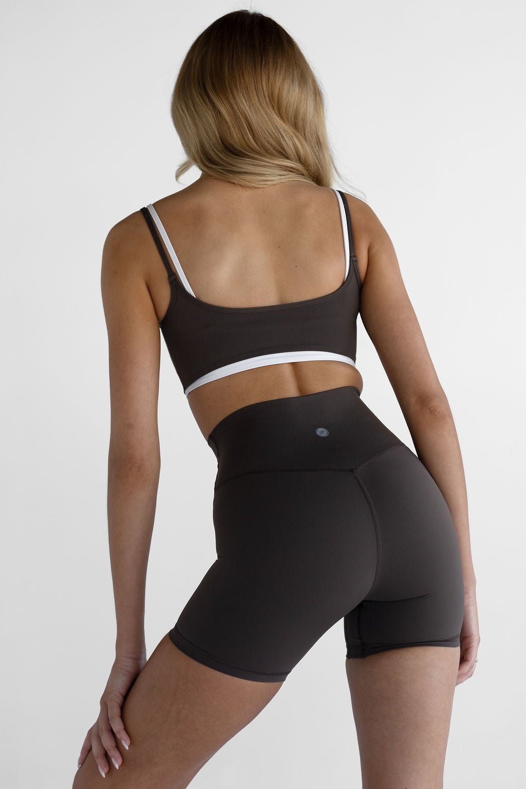 Double Layer Crop - Dark Chocolate - LEELO ACTIVE