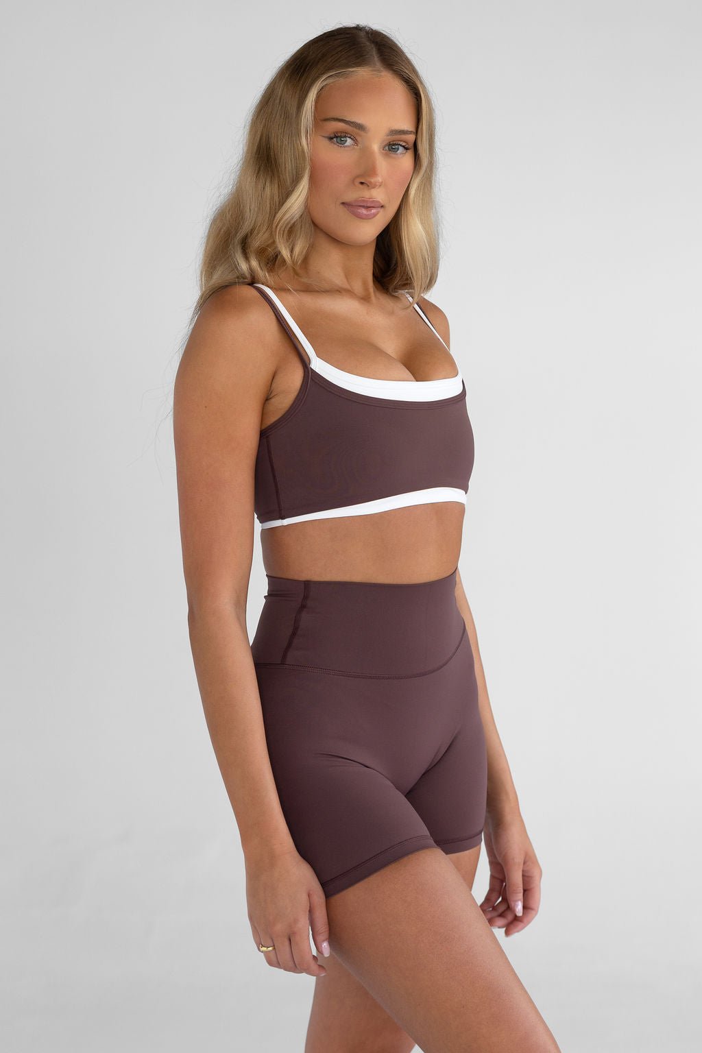 Double Layer Crop - Espresso - LEELO ACTIVE