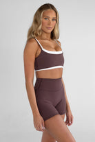 Double Layer Crop - Espresso - LEELO ACTIVE