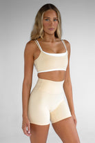 Double Layer Crop - French Vanilla - LEELO ACTIVE