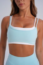 Double Layer Crop - Ice Blue - LEELO ACTIVE