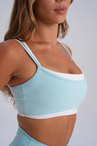 Double Layer Crop - Ice Blue - LEELO ACTIVE