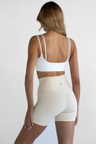 Double Layer Crop - White - LEELO ACTIVE