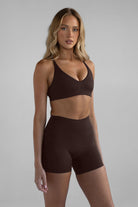Elevate Bike Shorts - Coffee Bean (pre - order) - LEELO ACTIVE