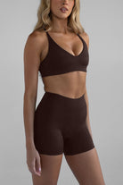 Elevate Crop - Coffee Bean (pre - order) - LEELO ACTIVE