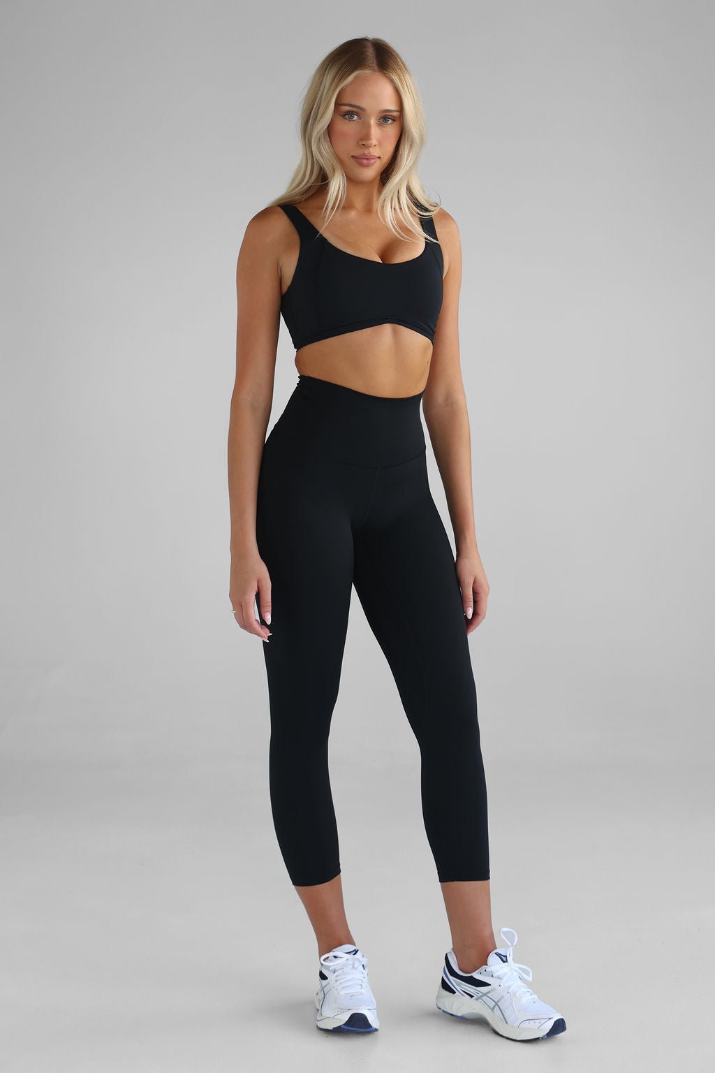 Extra High Waist 7/8 Leggings - Black - LEELO ACTIVE