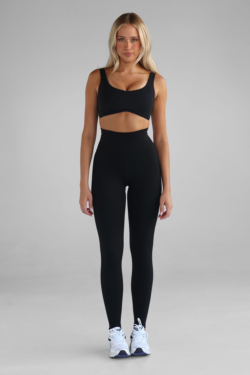 Extra High Waist Full Length Leggings - Black - LEELO ACTIVE