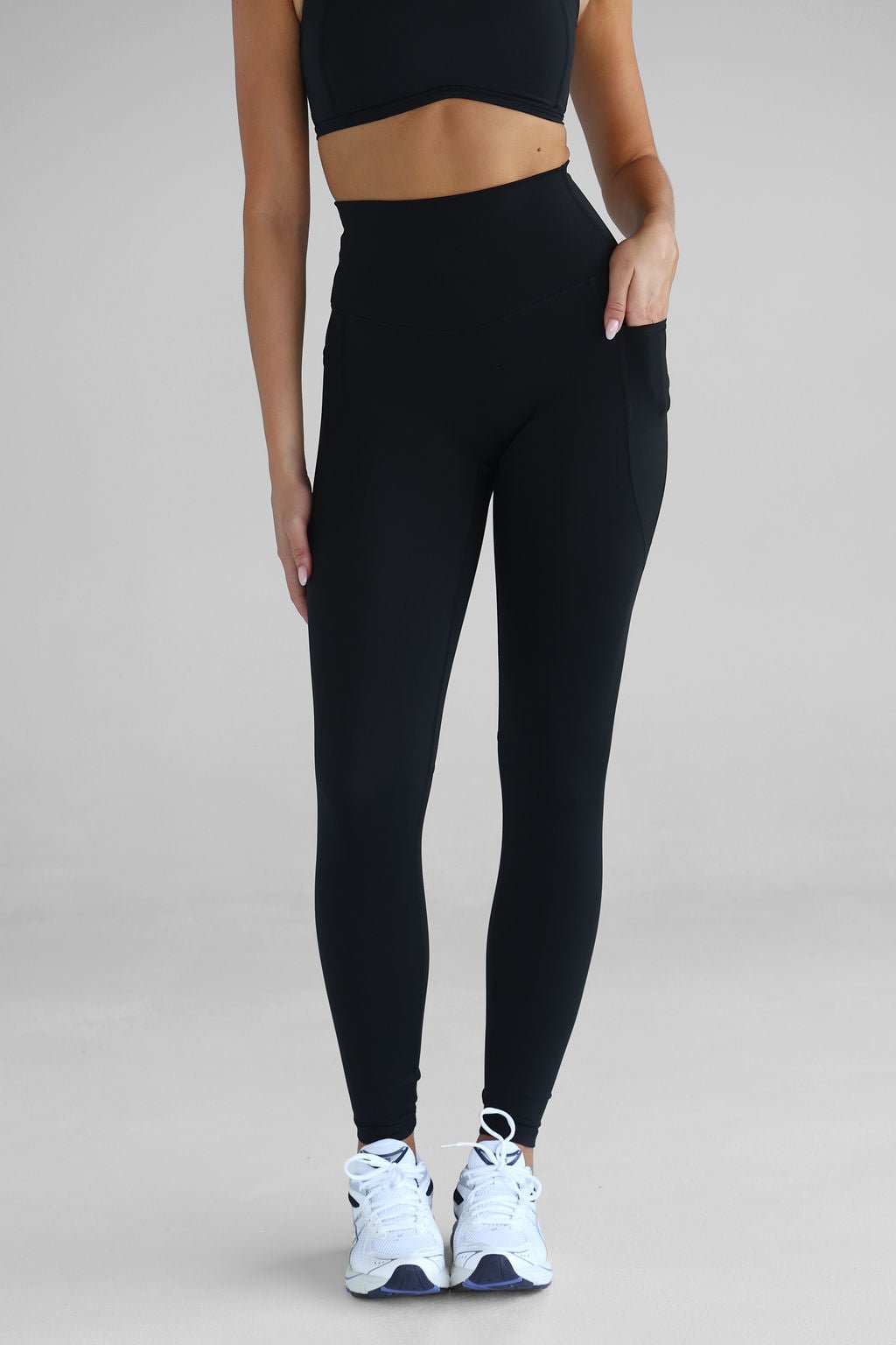 Full Length Pocket Leggings - Black - LEELO ACTIVE