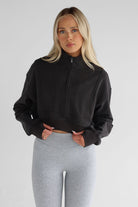 Half Zip Sweater - Ash - LEELO ACTIVE