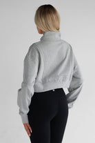 Half Zip Sweater - Heather Grey - LEELO ACTIVE