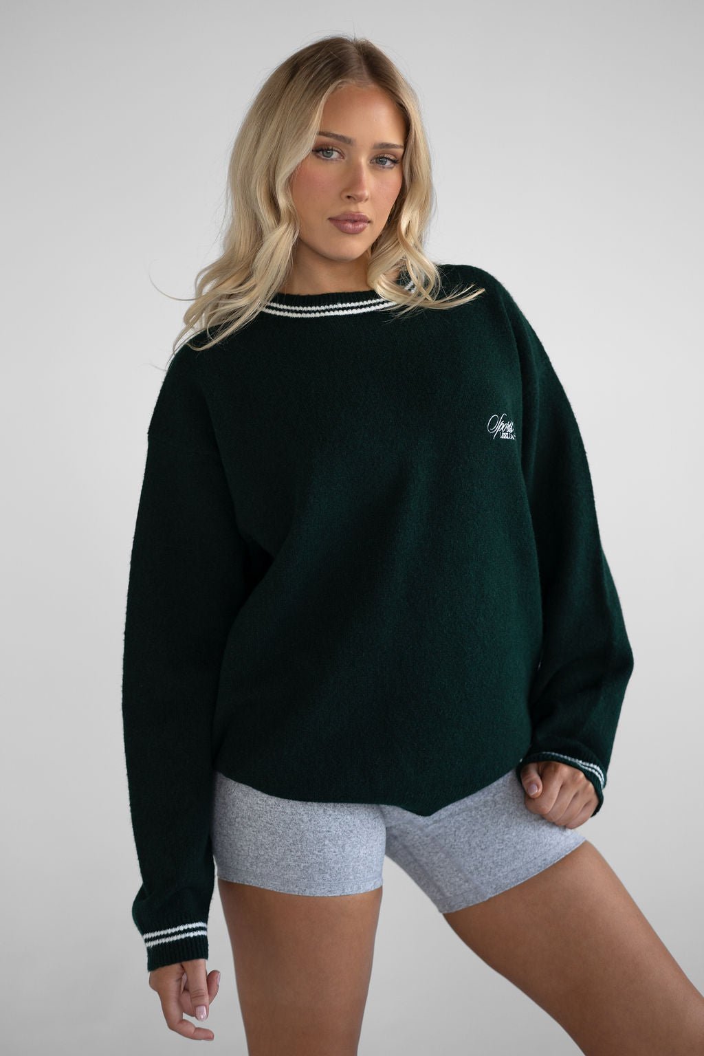 Knit Sports Club Sweater - Forrest - LEELO ACTIVE