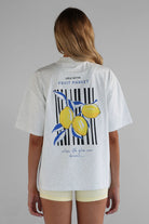 Lemon Fruit Market Tee - Oatmeal - LEELO ACTIVE