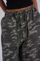 Long Cotton Parachute Shorts - Camo (pre-order) - LEELO ACTIVE
