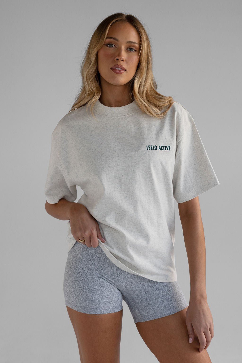 Love More Tee - Oatmeal - LEELO ACTIVE