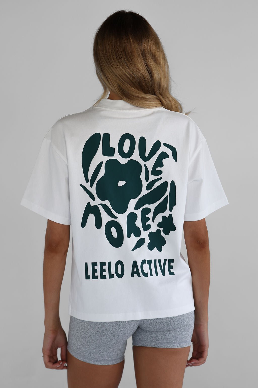 Love More Tee - White - LEELO ACTIVE