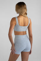 Luxe Signature Crop - Marl Grey - LEELO ACTIVE