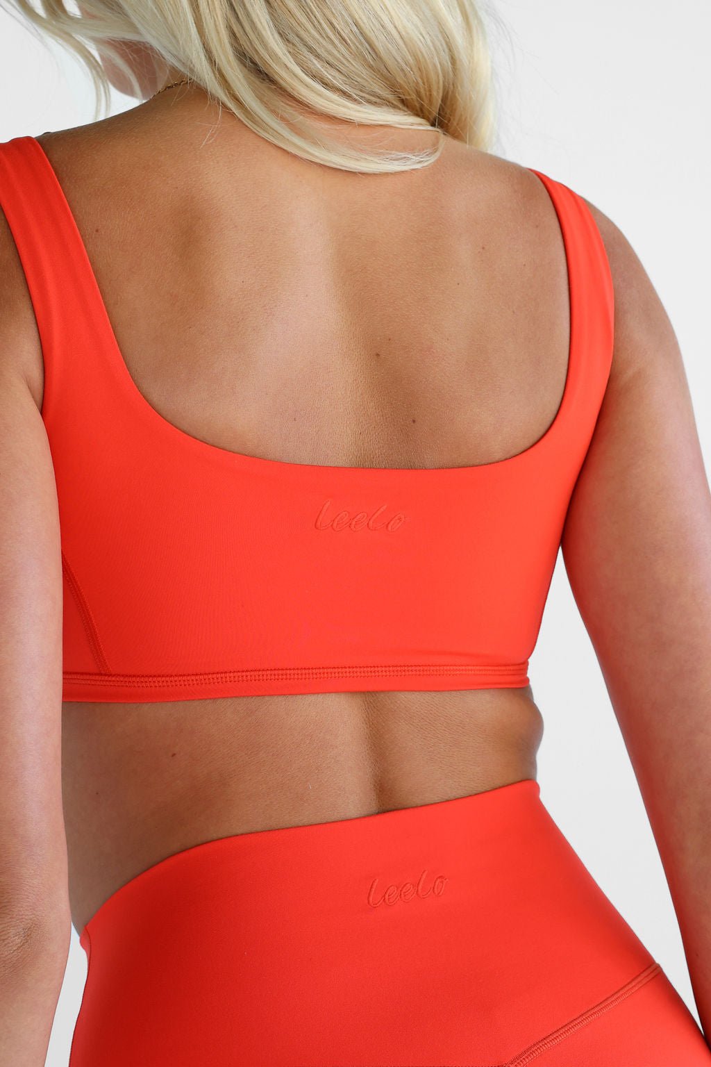 Luxe Signature Crop - Tangelo - LEELO ACTIVE