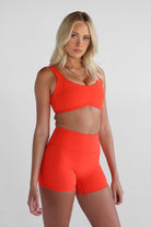 Luxe Signature Crop - Tangelo - LEELO ACTIVE