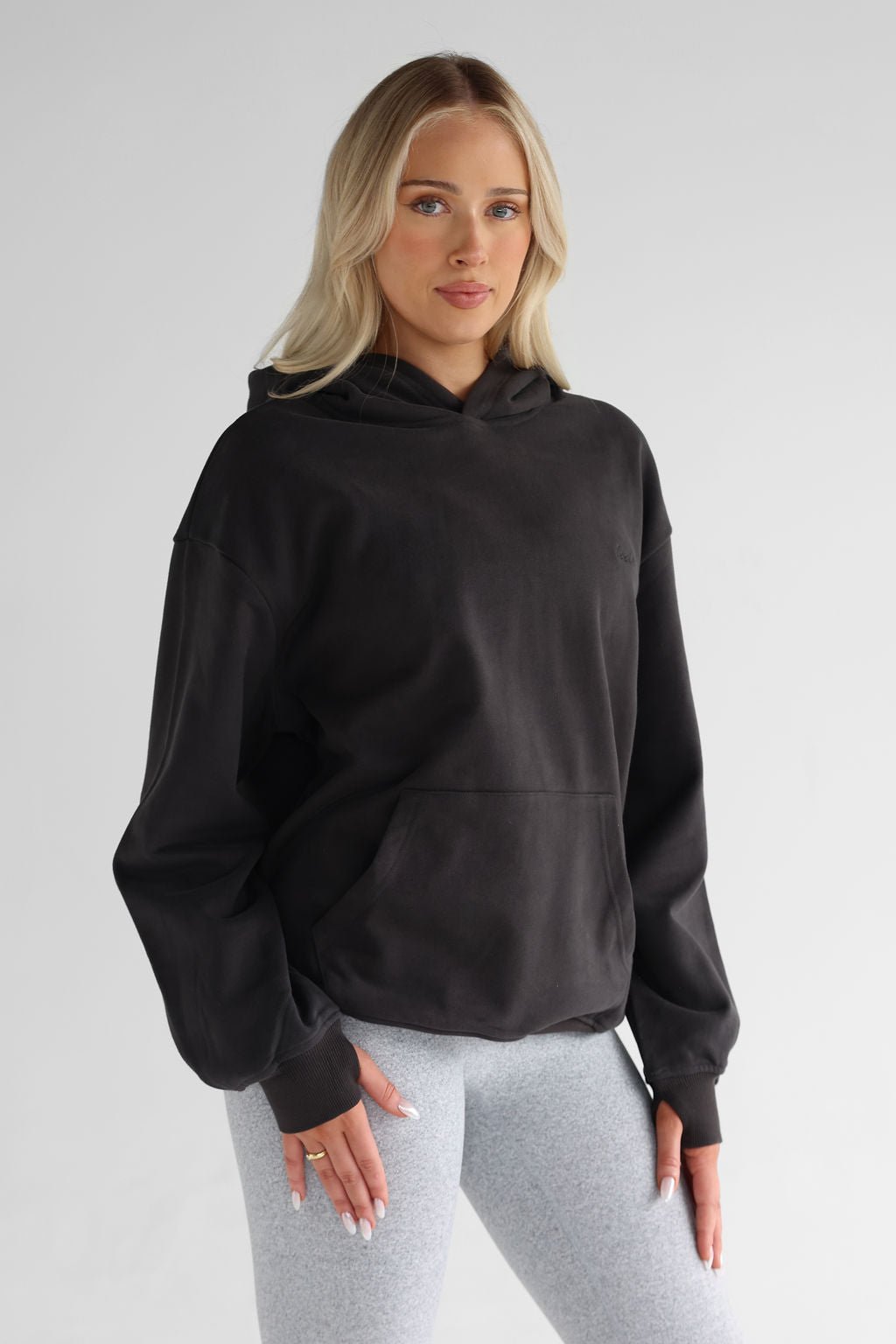 Luxe Signature Hoodie - Ash - LEELO ACTIVE