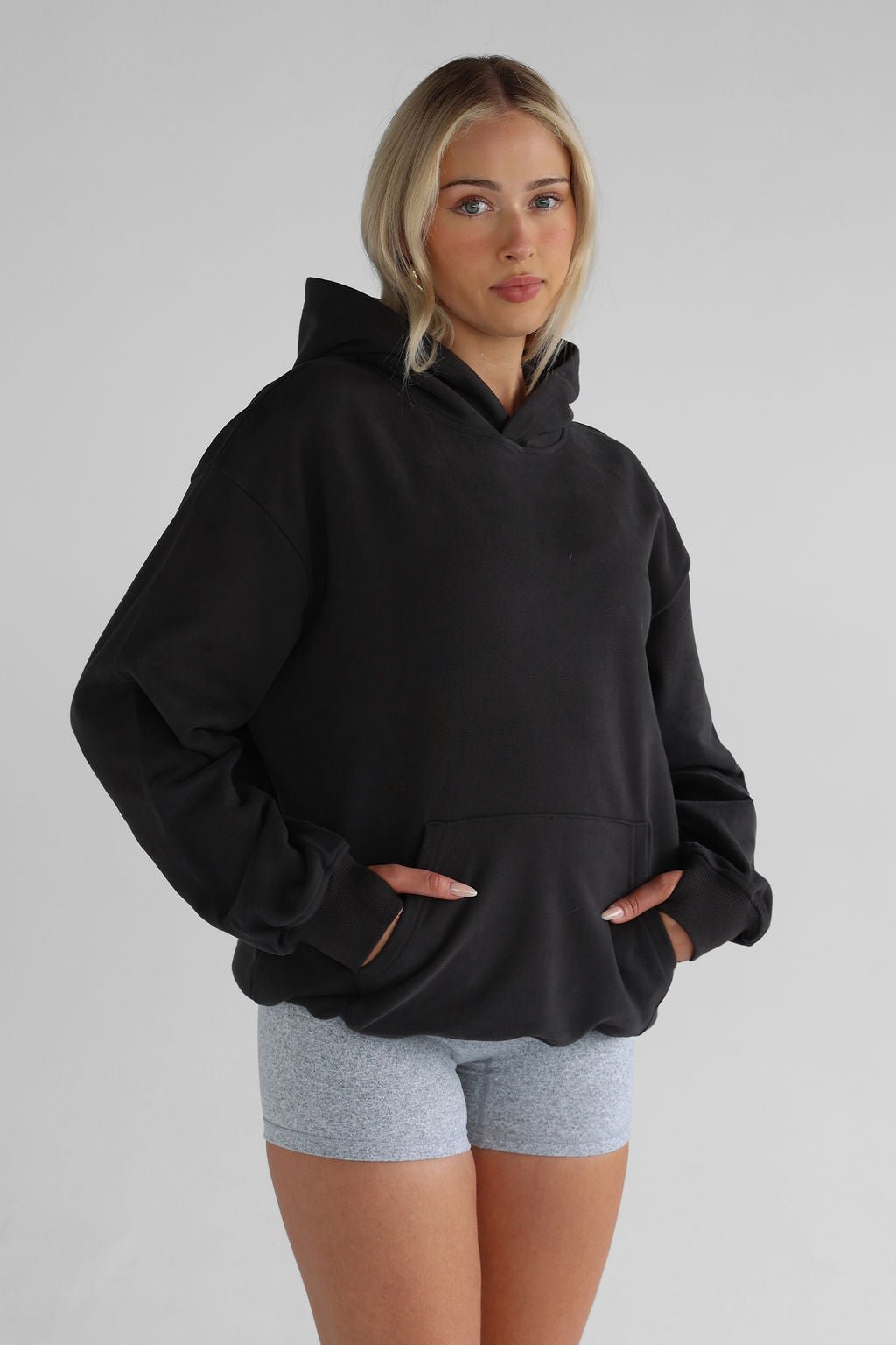 Luxe Signature Hoodie - Ash - LEELO ACTIVE