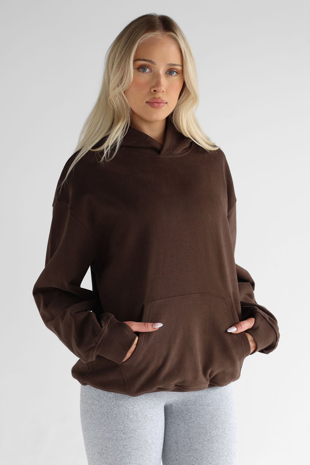 Luxe Signature Hoodie - Coffee - LEELO ACTIVE