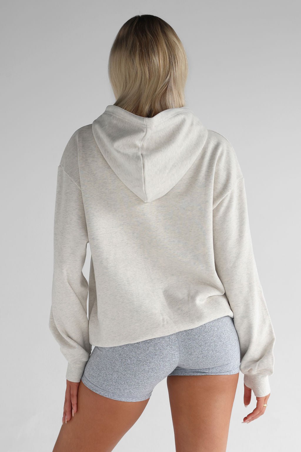 Luxe Signature Hoodie - Oatmeal - LEELO ACTIVE