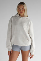 Luxe Signature Hoodie - Oatmeal - LEELO ACTIVE