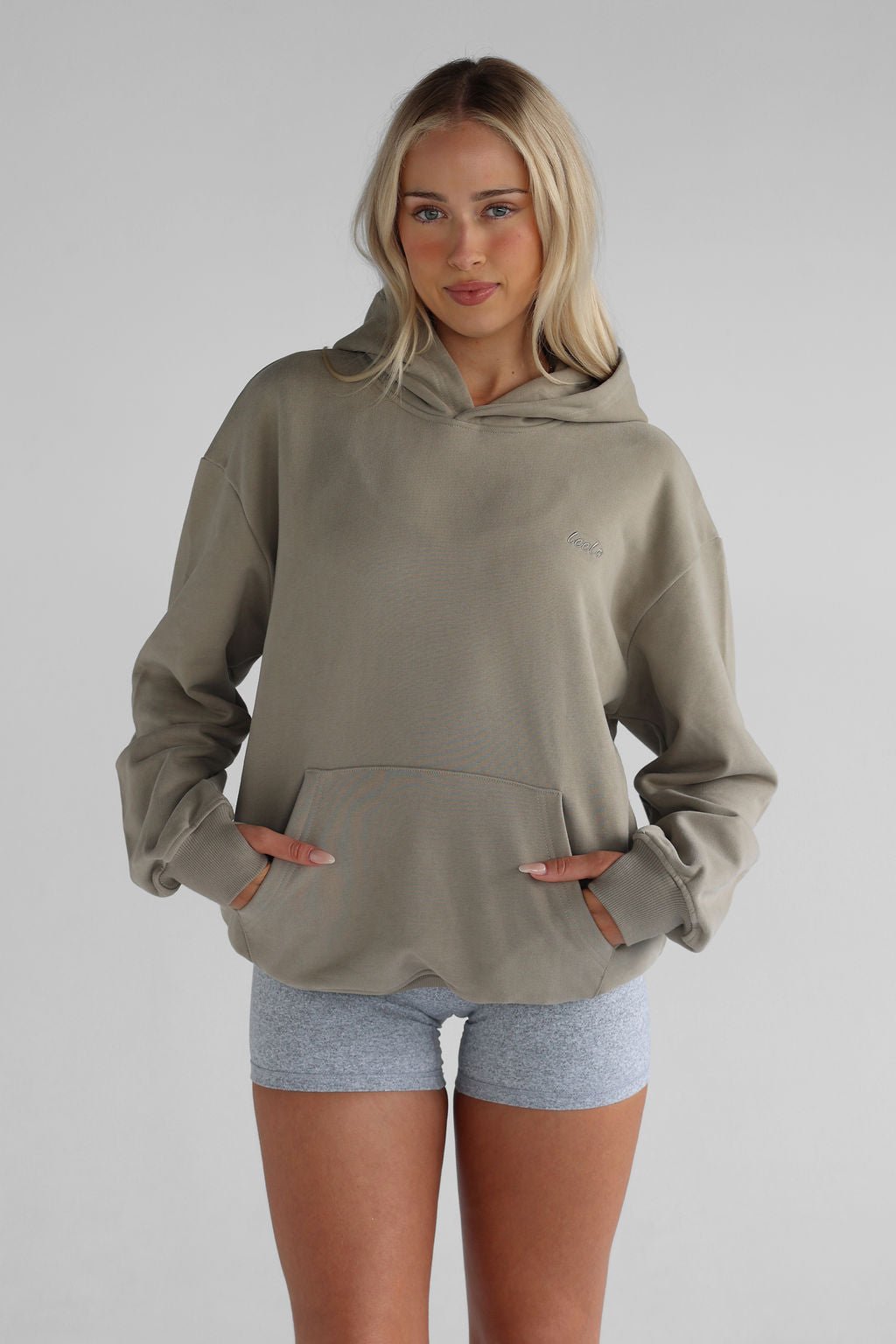 Luxe Signature Hoodie - Sand - LEELO ACTIVE