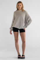 Natural Knit Hoodie - Almond - LEELO ACTIVE