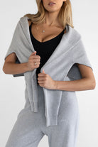 Natural Knit Sweater - Heather Grey - LEELO ACTIVE