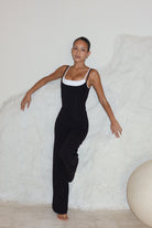 Organic Cotton Wide Leg Pants - Black (pre-order) - LEELO ACTIVE