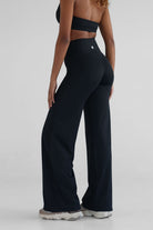 PETITE Sculpt Wide Leg Pants - Black - LEELO ACTIVE