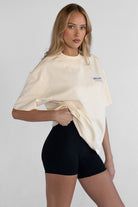 Pilates Collection Boyfriend Tee - French Vanilla - LEELO ACTIVE
