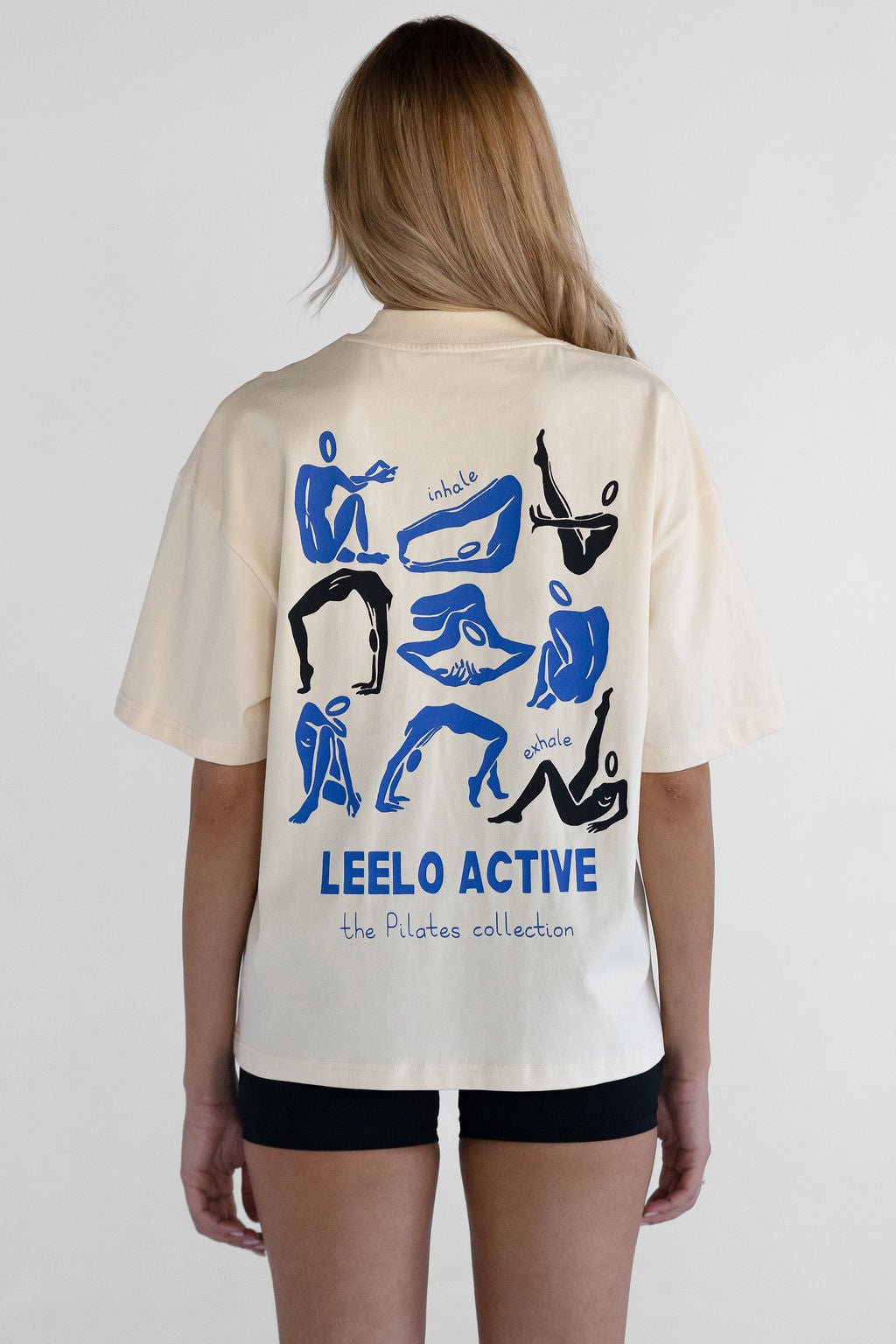 Pilates Collection Boyfriend Tee - French Vanilla - LEELO ACTIVE