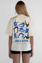 Pilates Collection Boyfriend Tee - French Vanilla - LEELO ACTIVE