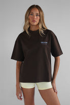 Pilates & Matcha Tee - Brown/Lilac - LEELO ACTIVE