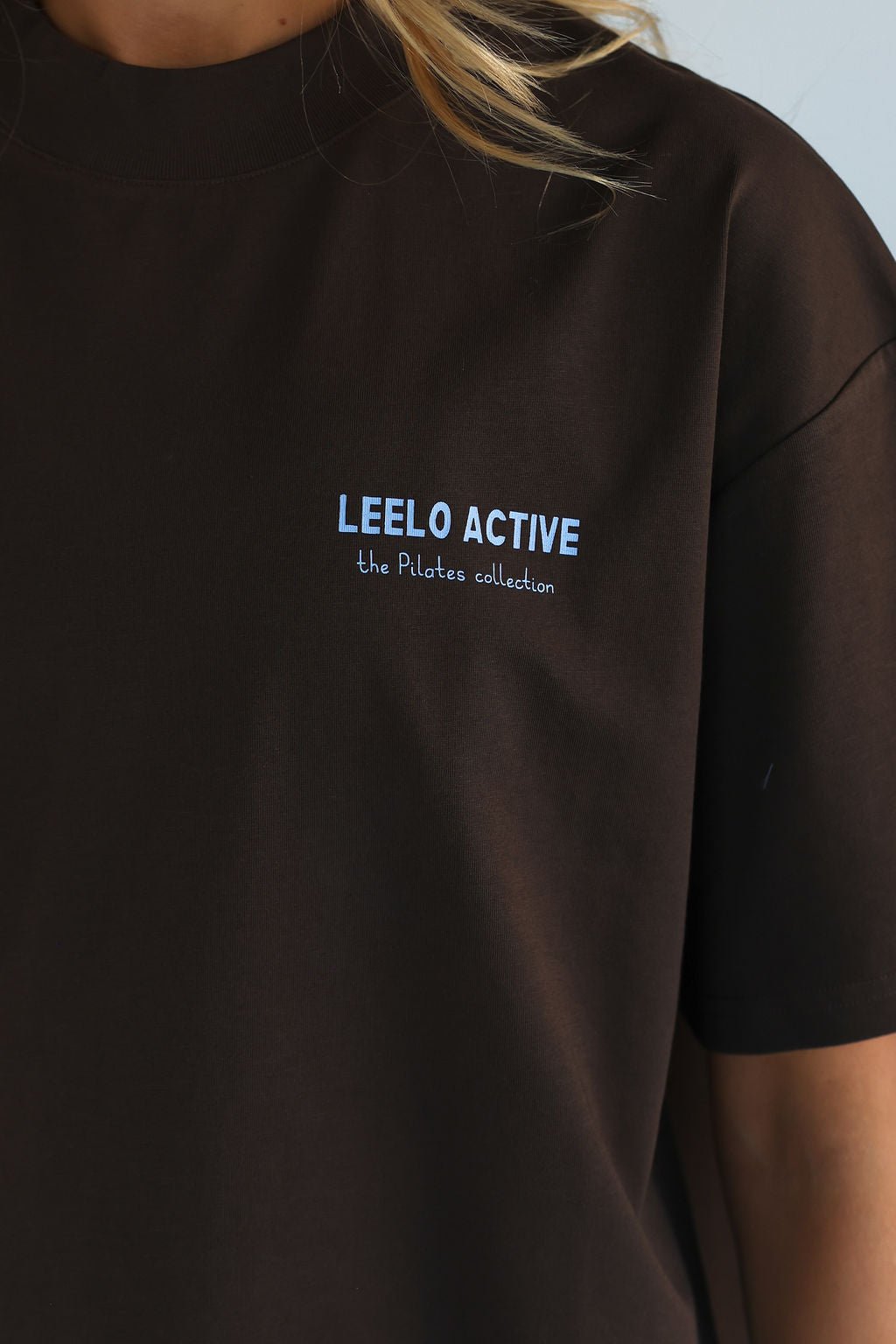 Pilates & Matcha Tee - Brown/Lilac - LEELO ACTIVE