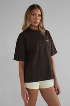 Pilates & Matcha Tee - Brown/Lilac - LEELO ACTIVE