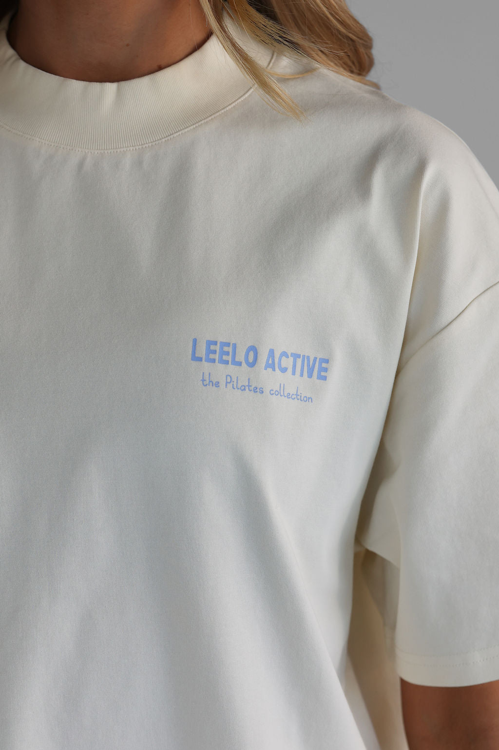 Pilates & Matcha Tee - Cream/Lilac - LEELO ACTIVE