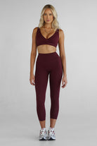 SCULPT 7/8 Leggings - Cherry Cola - LEELO ACTIVE